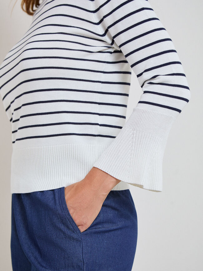 JERSEY DETALLE MANGAS Azul Marino