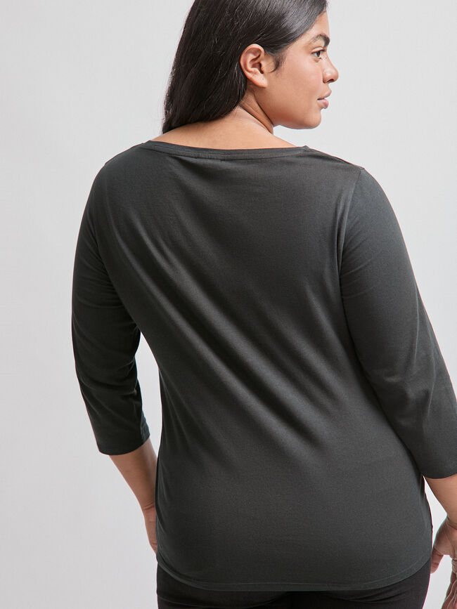 CAMISETA ALGODÓN ESTAMPADA Negro