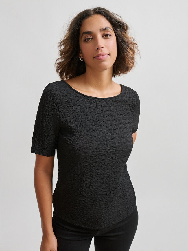 CAMISETA TEXTURA Negro
