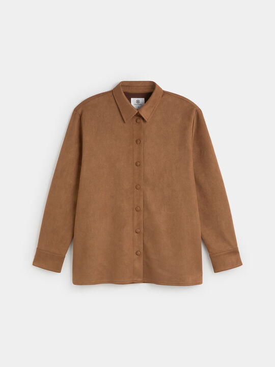 SOBRECAMISA MANGA LARGA Almendra image number null