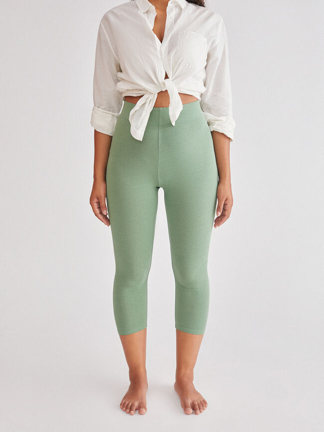 Legging capri Verde Viridian