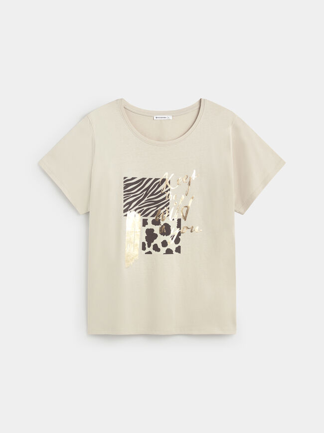 CAMISETA ANIMAL PRINT Hielo