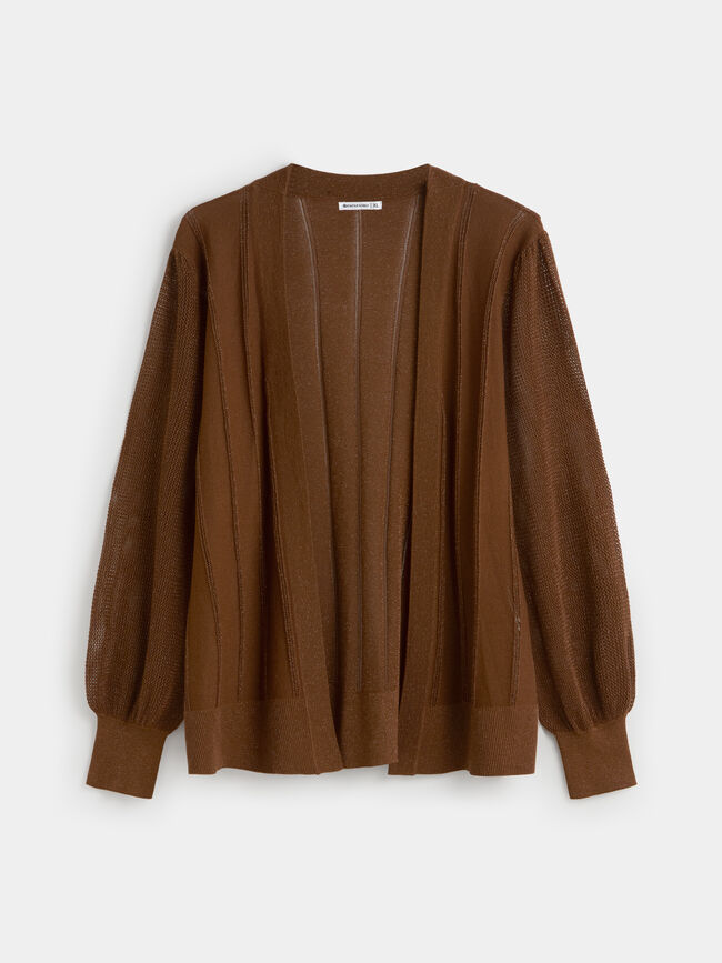 CARDIGAN HILO METÁLICO Cobre