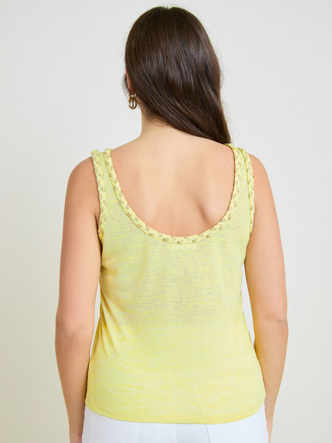 TOP DETALLE ESCOTE Amarillo Pastel