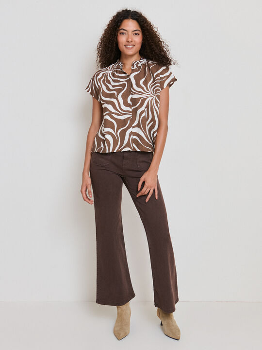 CAMISA MANGA CAIDA BROWNIE image number null