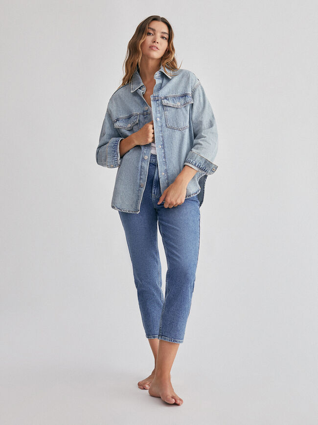 Sobre camisa Light Blue Wash