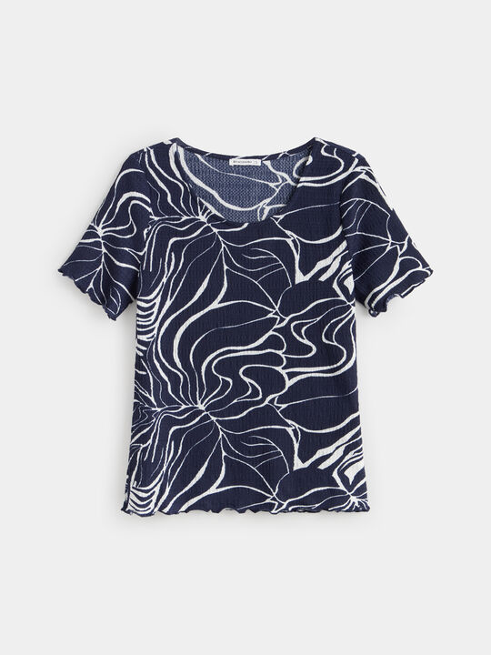 CAMISETA TEXTURA ESTAMPADA Estampado 1 image number null
