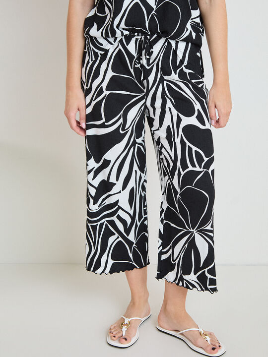 PANTALON TEXTURA CULOTTE Estampado 1 image number null