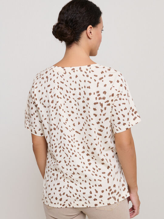 CAMISETA CUELLO PICO Estampado 3 image number null