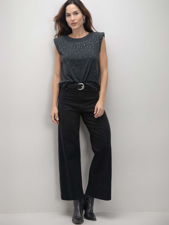 CAMISETA BRILLOS Gris Oscuro image number null