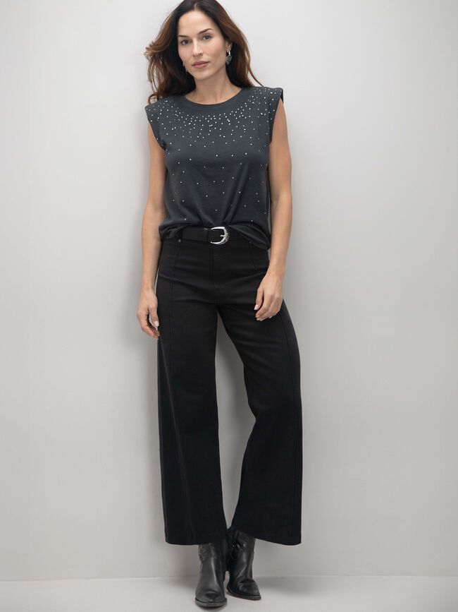 CAMISETA BRILLOS Gris Oscuro