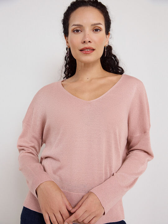 JERSEY LUREX rosa blush image number null