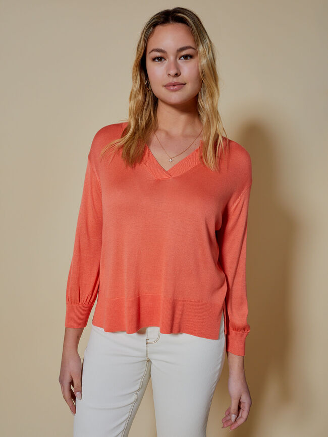 jersey oversize fino Naranja