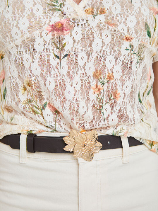 CINTUR&Oacute;N POLIPIEL HEBILLA Cafe Noir image number null