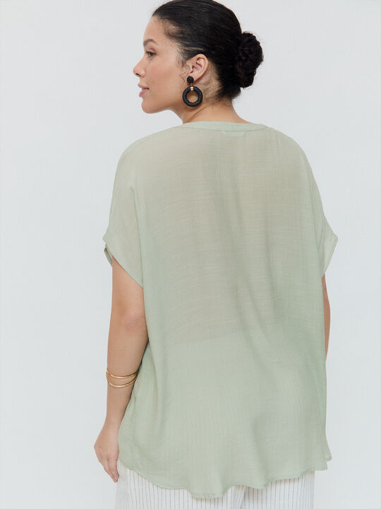 Blusa rústica Verde Agua image number null