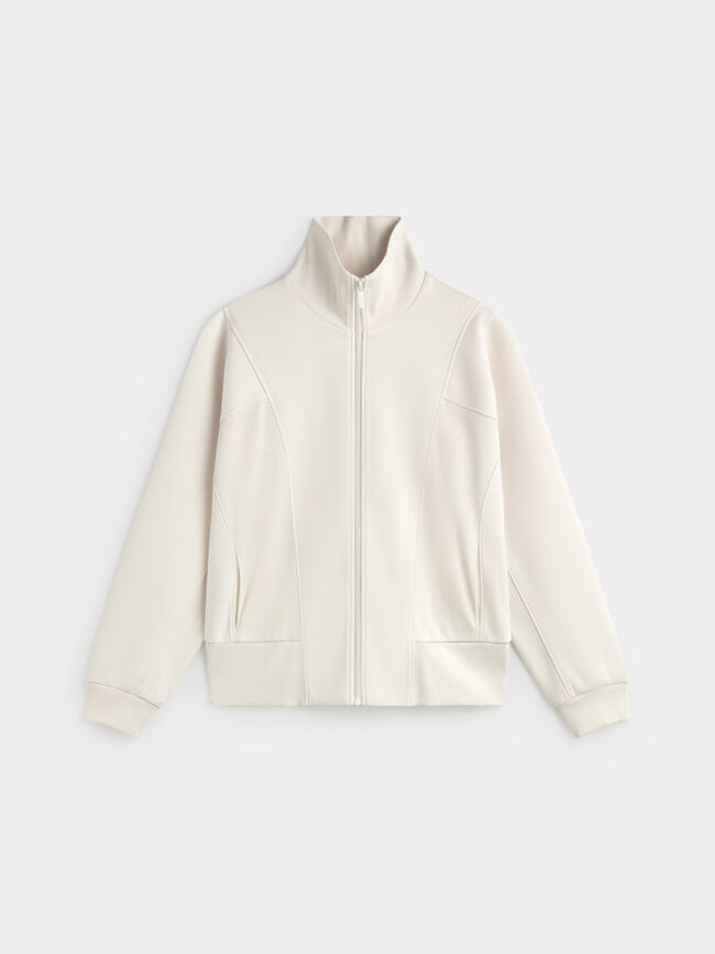 CHAQUETA CUELLO ALTO Crudo