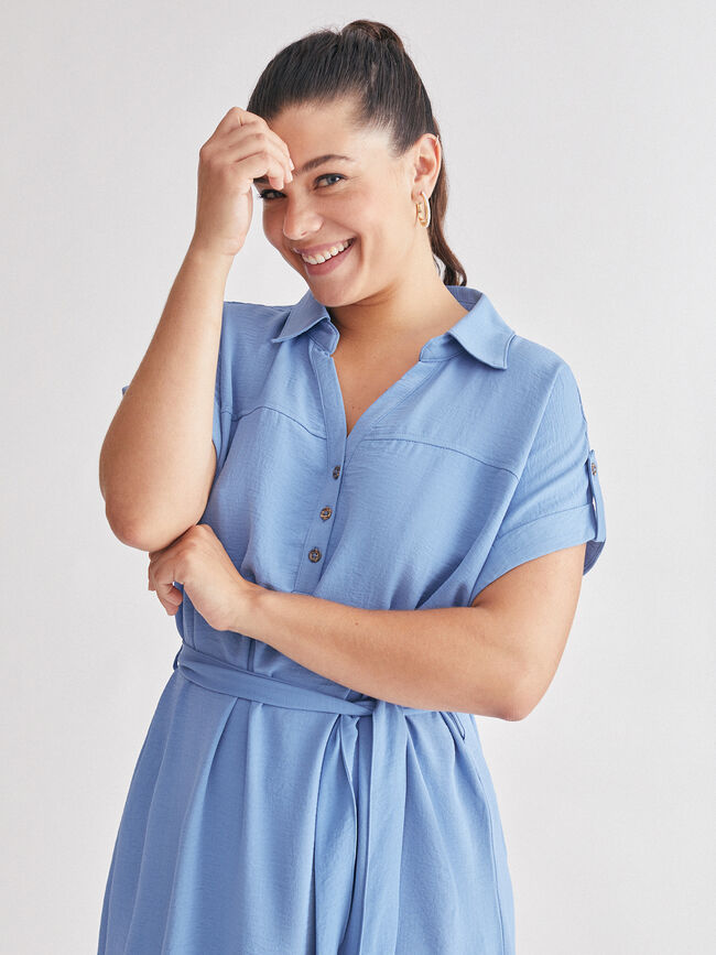 Vestido camisero Azulon