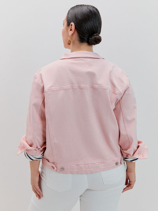 CAZADORA VAQUERA BASICA Rosa image number null
