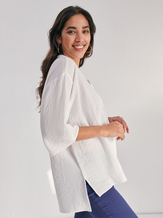 Blusa abotonada Blanco Hueso image number null