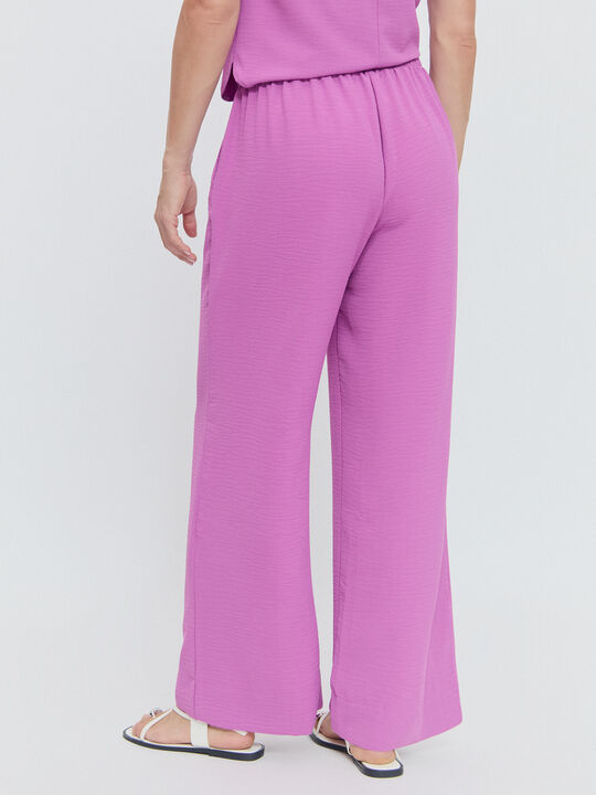 PANTALÓN ANCHO GOMA Violeta image number null