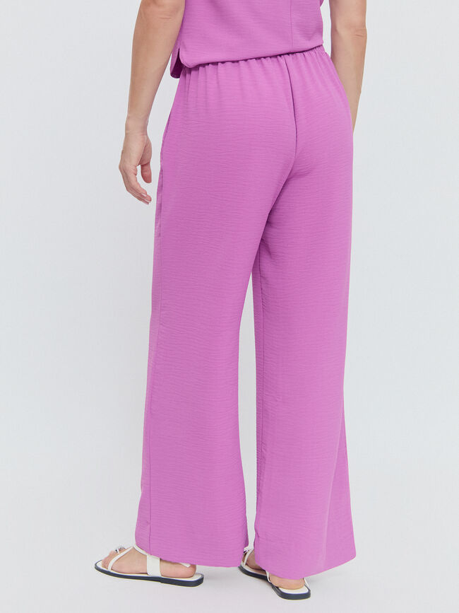 PANTALÓN ANCHO GOMA Violeta