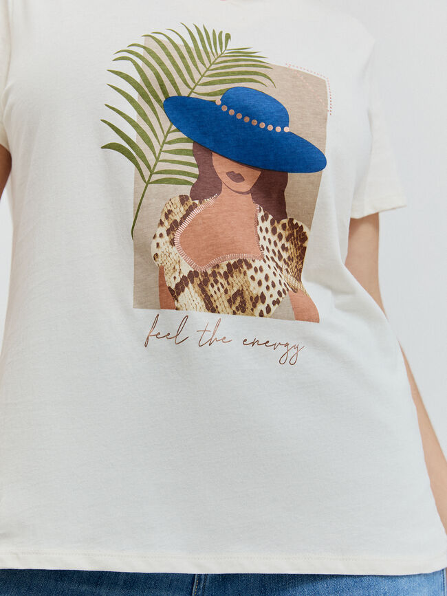 CAMISETA POSICIONAL CHICA Crudo