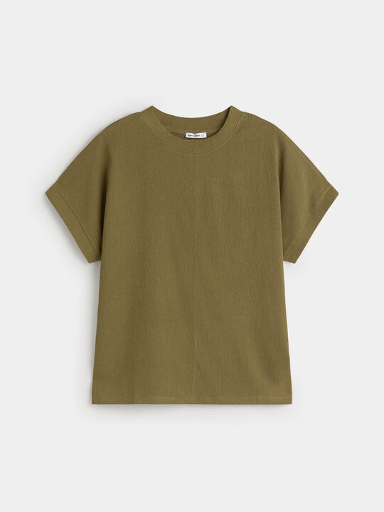 CAMISETA TEXTURA Oliva Kaki image number null