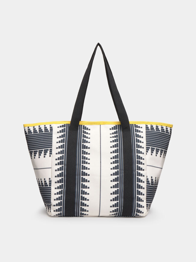 BOLSO GRANDE ESTAMPADO Negro