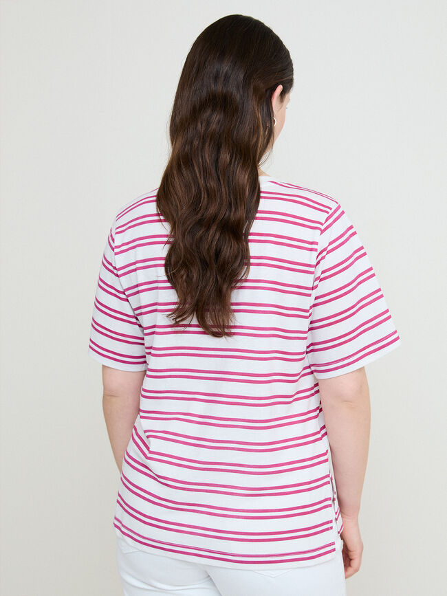 CAMISETA CUELLO PICO Rayas 2