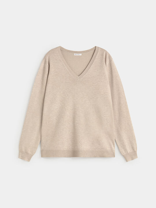 JERSEY CUELLO PICO Beige image number null