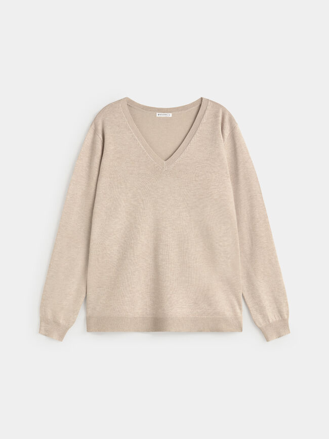 JERSEY CUELLO PICO Beige