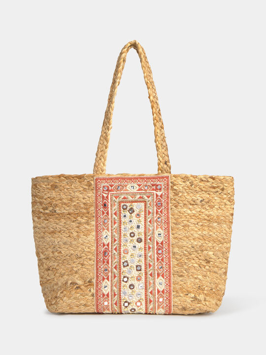 BOLSO INDIA ABALORIOS Crudo image number null