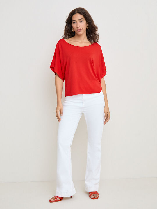 CAMISETA MANGA KIMONO Rojo image number null