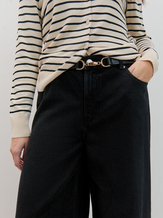 CINTURÓN ELÁSTICO FIESTA Negro image number null