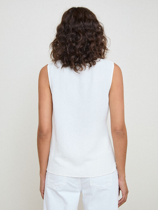TOP CON NUDO Blanco Optico image number null