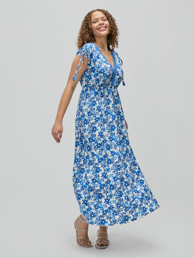 VESTIDO FLORES CROCHET Estampado 1