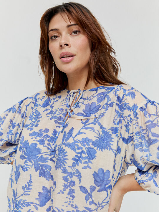 BLUSA VOLUMEN Blanco Optico image number null