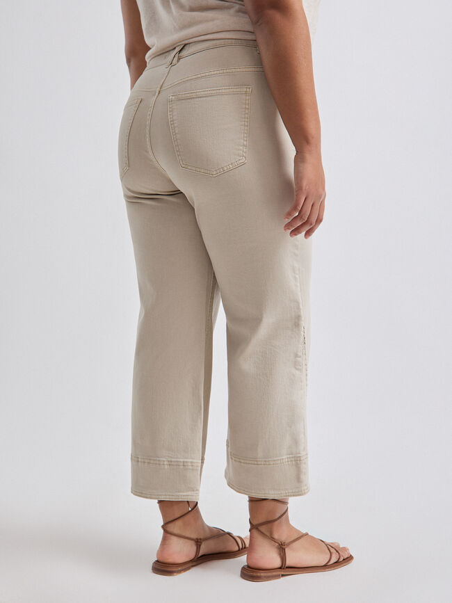 PANTALON COLOR ENTREDOS kaki claro