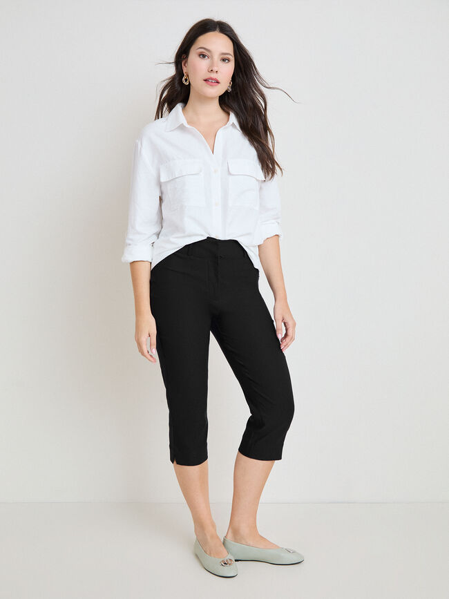 PANTAL&Oacute;N CAPRI Negro