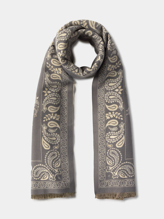 BUFANDA DISEÑO BANDANA Gris image number null