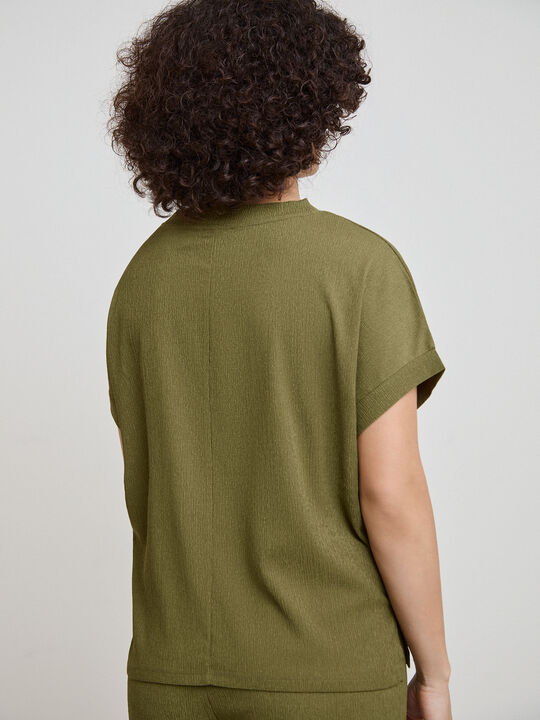 CAMISETA TEXTURA Oliva Kaki image number null