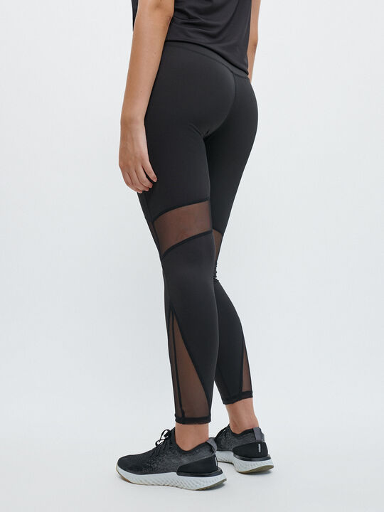LEGGING DEPORTIVO MESH Negro image number null