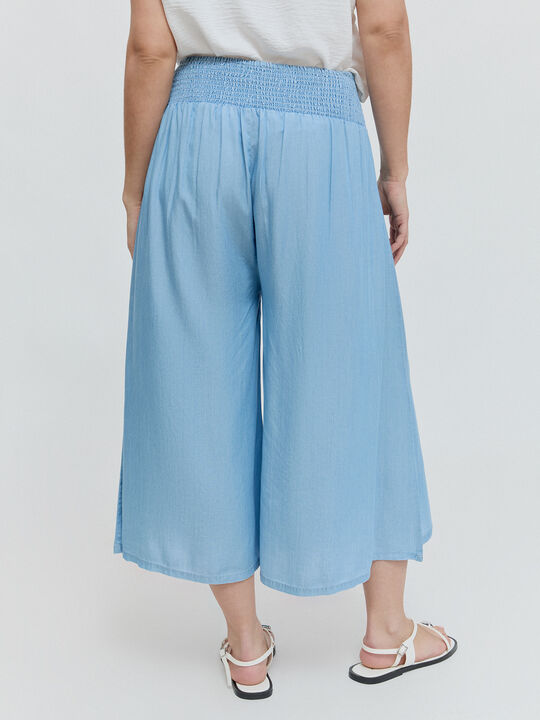 PANTALON CINTURILLA ELÁSTICA Mid blue image number null