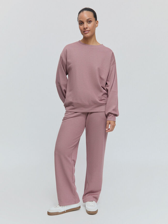 SUDADERA CORTES Rosa Polvo