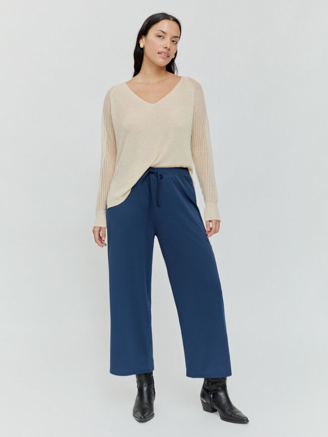 PANTALON RECTO marino claro