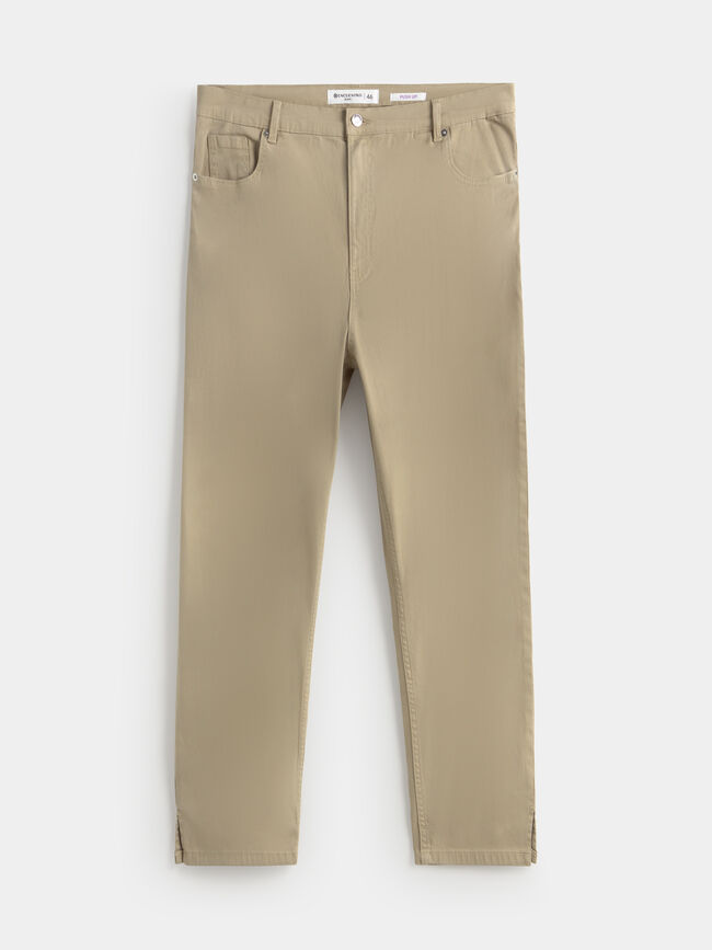 VAQUERO PITILLO CROP kaki claro