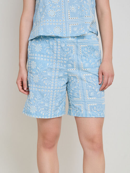 BERMUDA BORDADO Azul Chambray image number null