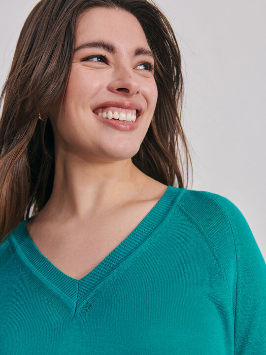 JERSEY CUELLO PICO Turquesa image number null
