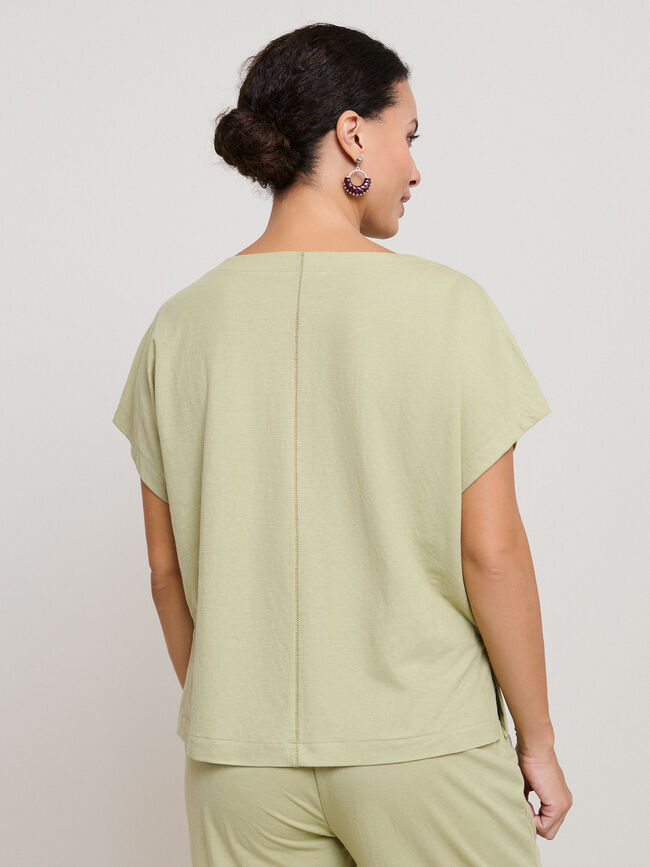 CAMISETA PUFF PRINT Verde salvia