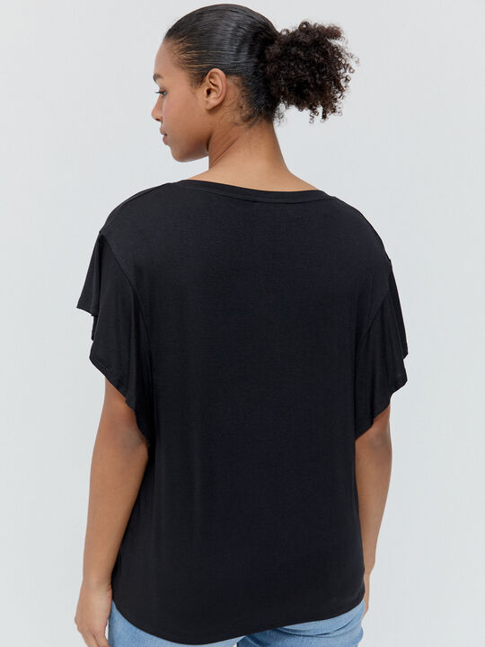 CAMISETA VOLANTES Negro image number null